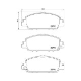 Placute frana Honda Accord Ix Saloon (Cr) 09.12-, Accord 8 (Cu) 04.08-, Hr-V (Ru) 11.14-, Hr-V (Rv) 04.21-, Fata, BREMBO
