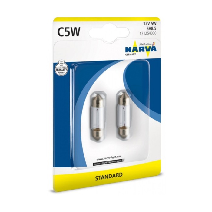 Set 2 Becuri C5W 12V Narva Blister