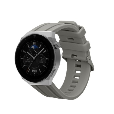 Curea Kwmobile pentru Huawei Watch Ultimate, Gri, Silicon, KWM0000251N002C foto