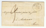 France 1838 Postal History Rare Cover + Content TYPE 13 ORANGE to AUBENAS D.828