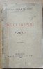 DULCI SUSPINE* POEZII - STEFAN CASTANO, 1921