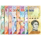 Bancnota Venezuela 2-500 Bolivares Soberano 2018 - PNew UNC ( set x8 )