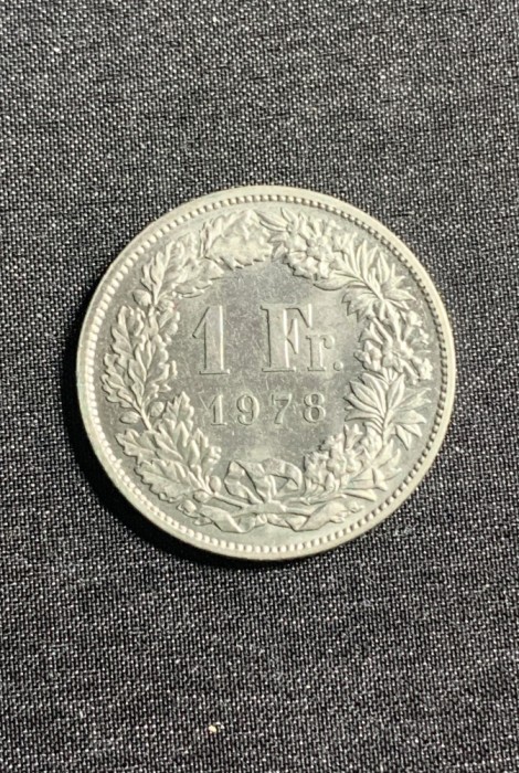 Moneda 1 franc 1978 Elvetia