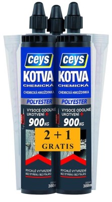 Ancora chimica Ceys Polyester 2+1 gratis pentru fixari rezistente foto