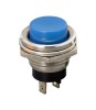 Buton 1 circuit 2A 250V OFF-(ON) fara retinere albastru 09065KE, Oem