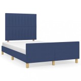 Cumpara ieftin Cadru de pat fara saltea Albastru 120x190 cm tesatura