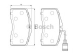 Set placute frana,frana disc AUDI A8 (4D2, 4D8) (1994 - 2002) BOSCH 0 986 424 664