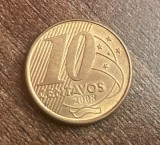 C50 - Moneda foarte veche - Brazilia - 10 centavos - 2008