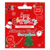 Set Inele Silicon, Multicolor, Crăciun, 2 Bucăți, Oem