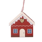 Cumpara ieftin Ornament brad Craciun Casuta lemn multicolor 11x1x11 cm