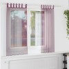 VidaXL Perdele Voile cu Bucle 2 buc Violet 140x140 cm