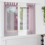 VidaXL Perdele Voile cu Bucle 2 buc Violet 140x175 cm