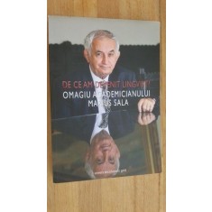 De ce am devenit lingvist? Omagiu academicianului Marius Sala