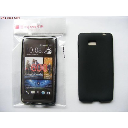 Husa Silicon TPU HTC Desire 600 Negru bulk