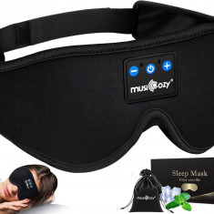 ICOZY Căști de somn Bluetooth Mască de somn 3D Muzică fără fir Sleeping Headpho