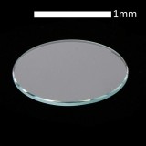 Geam de Sticlă Plat pentru Ceasuri &ndash; 1 mm &ndash; Diametre 11,5 &ndash; 50 mm &ndash; Grosime