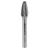 Freza rotativa din carbura HM, tip F (ovala rotunjita), 10x20mm, tija 6x45mm 55H371