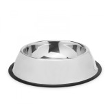 Bol pentru Mancare sau Apa pentru Caini sau Pisici, Material Inox, Diametru 18cm, Yummie