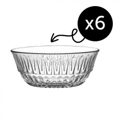 Set de 6 Boluri, LAV, Model Alinda, 345 ml, Calitate Extra, Ideal pentru Deserturi, Gustari si Salate