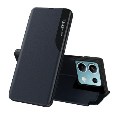 Husa Xiaomi Redmi Note 13 5G Eco Leather View flip tip carte, albastru foto