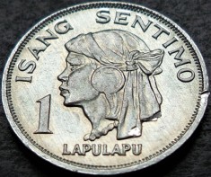 Moneda 1 SENTIMO ISANG - FILIPINE, anul 1969 * cod 716 = A.UNC