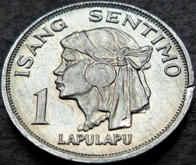 Moneda 1 SENTIMO ISANG - FILIPINE, anul 1969 * cod 716 = A.UNC foto