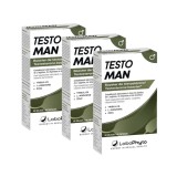 Cumpara ieftin Pachet bărbați: 3 cutii capsule TESTOMAN Testosterone, LABOPHYTO, pentru erecții puternice și creșterea nivelului de testosteron, 3 x 60 capsule