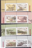 ANIMALE PREISTORICE,SERIE CU VINIETA,2016 MNH, **,ROMANIA., Fauna, Stampilat