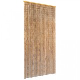Perdea de ușă pentru insecte, bambus, 90x220 cm, vidaXL