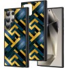 Hus&Auml; pentru samsung galaxy s25 ultra, dc cobalt marble, protec&Egrave;ie camer&Auml;, anti&Egrave;oc, design slim, galben - albastru