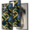 Hus&Auml; pentru samsung galaxy s25 ultra, dc cobalt marble, protec&Egrave;ie camer&Auml;, anti&Egrave;oc, design slim, galben - albastru