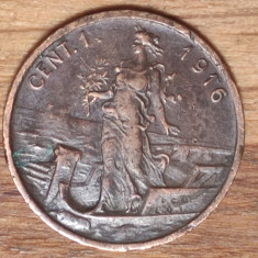 Italia - moneda de colectie - 1 centesimo 1916 - Vittorio Emanuele III - superb!