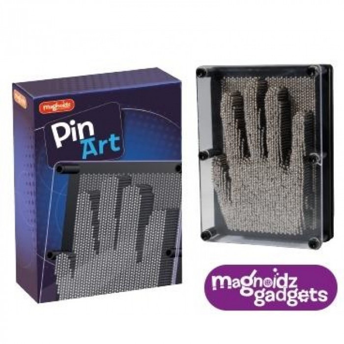 Tablou Pin Art Keycraft, 2000 de pini metalici, imagine 3D, 18 cm, 8 ani+
