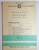 VULCAN București &ndash; &bdquo;Părți specifice centrale. Utilaje &icirc;n clasificare zecimală&rdquo;, ediția 1988