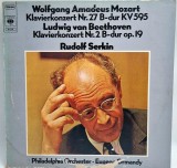 Mozart, Beethoven, Ormandy, Serkin &lrm;&ndash; Klavierkonzert Nr.27 B-Dur KV 595 / Klavierkonzert Nr.2 B-Dur Op. 19 _ NM / VG vinil, LP _ CBS 1977 Germania