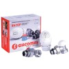 Kit robinet calorifer termostatat + robinet calorifer retur + cap termostat Giacomini R470FX003, alama, 1/2&quot;