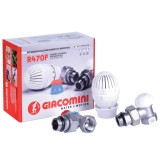 Kit robinet calorifer termostatat + robinet calorifer retur + cap termostat Giacomini R470FX003, alama, 1/2&quot;