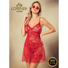 LRZ23-3 Desu tip babydoll din plasa fina si dantela