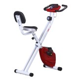 HOMCOM Bicicletă Pliabilă Soozier, 5 Pozitii Reglabile, 8 Nivele Rezistență Magnetică, 43x97x109 cm, Roşu | Aosom Romania