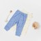 Set 2 pantalonasi Printed, BabyCosy, 50% modal+50% bumbac, Ecru/Lavanda (Marime: 12-18 Luni)