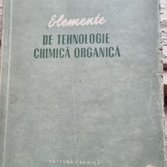 Valeriu Vantu - Elemente de Tehnologie Chimica Organica