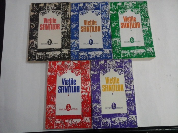 VIETILE SFINTILOR - prelucrate de AL. LASCAROV-MOLDOVANU - 5 volume