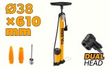 Pompa Bicicleta cu Manometru, F32x610mm, 160 PSI/11 Bar, Presta/Schrader/Dunlop