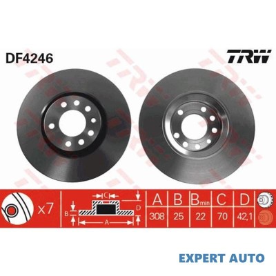 Disc de frana Saab 9-5 (YS3E) 1997-2009 foto