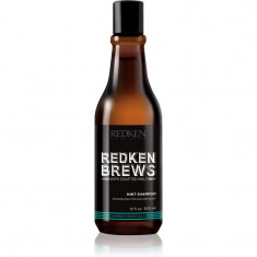 Redken Brews șampon stimulator, cu mentol, pentru păr și scalp 300 ml
