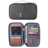 Borseta rezistenta la apa pentru pasaport, organizator multifunctional, portofel pentru documente de calatorie - Gri