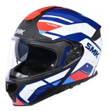 Casca moto flip-up SMK Gullwing Navigator albastru/rosu/alb marime 4XL