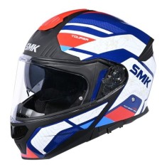 Casca moto flip-up SMK Gullwing Navigator albastru/rosu/alb marime XS