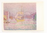 FA92 -Carte Postala- RUSIA - State Hermitage Museum - Paul Signac, Harbor at Marseilles, necirculata 1969