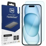 Folie de protectie 3mk FlexibleGlass pentru iPhone 15